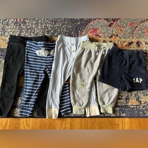 Lot of sweatpants pajamas shark Star Wars Yoda GapFit Carter's Cat & Jack 18m